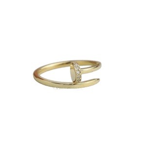Ouros Jewels Spiral Round Cut Unique Diamond Ring
