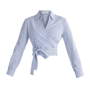 Paisie Side Tie Wrap Blouse