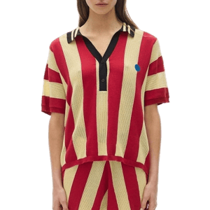 PASTICHE Chomba Stripes Knit Polo Shirt