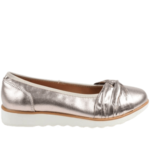 Pavers Wide Fit Chunky Bow Pumps