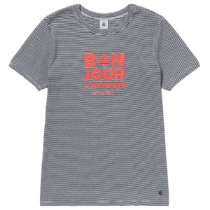 Petit Bateau PBプリントクルーネック半袖Ｔシャツ ミラレ
