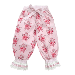 Petite Maison Kids Amelia Pink Flower Print Pants