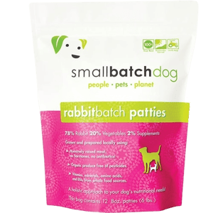 Small Batch Dog Frozen Rabbit Patties