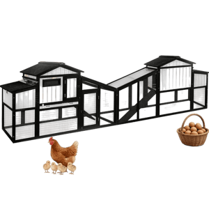 PETSCOSSET Small Chicken Coop with Run