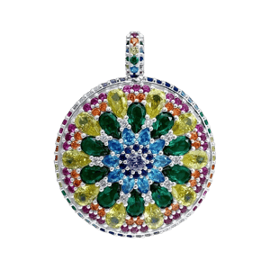 Pharaoun Chakra Mandala Cocktail Pendant Charm