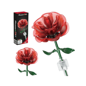 PicassoTiles 45pc Red STEM Rose Building Set