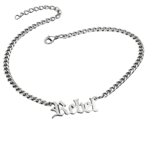 Pretty Attitude Rebel Script Necklace