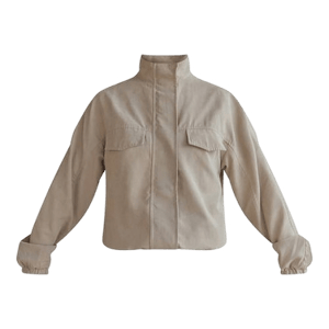 PrettyLittleThing Peach Skin Zip Up Jacket