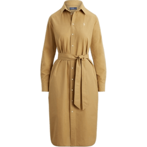 Ralph Lauren Cotton-Linen Belted Shirt Dress