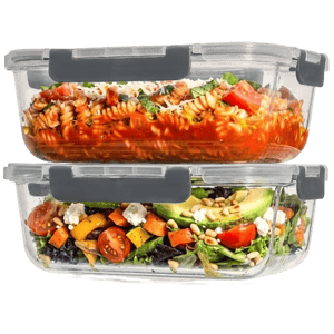 Razab 1860ML Glass Set with Color Lids