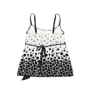 ROKIT Vintage Y2k 2000s Heart Soul Spotty Polka Dot Satin Cami Top