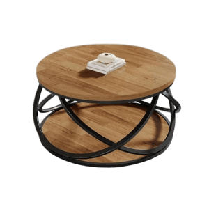 Tribesigns Two-Tier Round Coffee Table