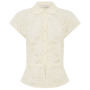 ROWIE The Label Allie Lace Peplum Blouse
