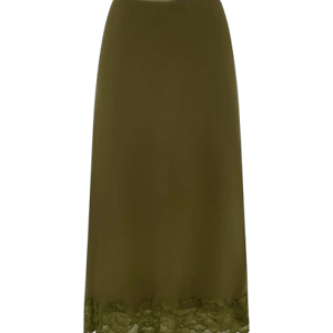 ROWIE The Label Marina Silk Midi Skirt