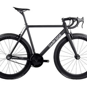 Santafixie Darkside Mannheim Urban DB CF Singlespeed Fahrrad - Schwarz Matt
