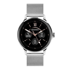 Sekonda Flex Plus Smart Calling Watch Silver Alloy Case & Stainless Steel Mesh Strap