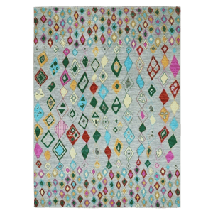 Shahbanu Rugs 10'2"x14' Cloud Gray Oushak Weave Rug
