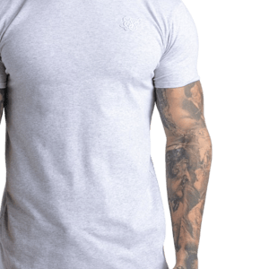 SIKSILK Grey Marl Essentials T-Shirt