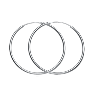 Silverbene Simple Concise Hoop Earrings