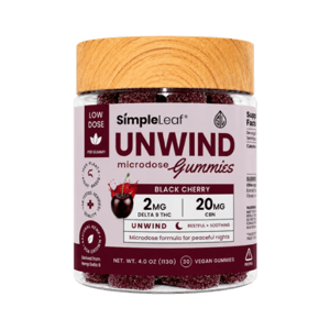 Simple Leaf UNWIND Microdose Gummies