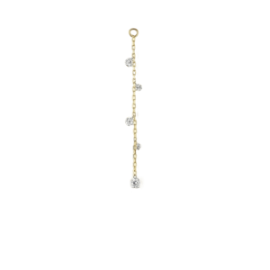 Sophie Ratner Long Pierced Diamond Dew Charm