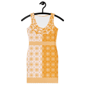 SpyderWare J004 Bodycon Dress (Tangerine)