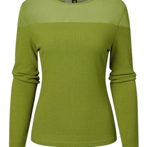 StyleWe Elegant Plain Crew Neck Blouse