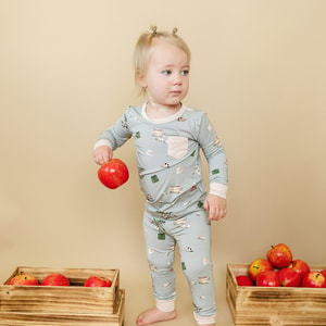 Slumber Pajama Set in Apple Harvest