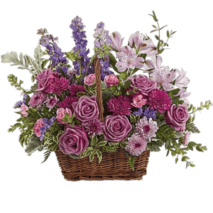 Teleflora Lavender Meadow Basket Bouquet
