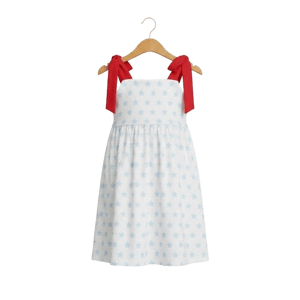 The Little Lemons Company Red White and Stars Girls Dress