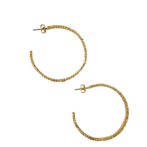 The Mira Shoppe Large Caviar Open Hoop Earrings