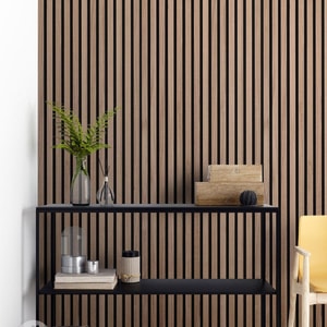 Luxury American Walnut Acoustic Slat Wood Wall Panels