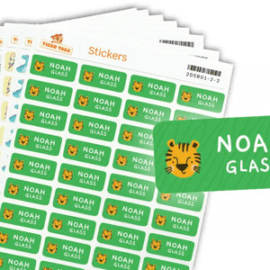 Tiger Tags Frog Name Labels
