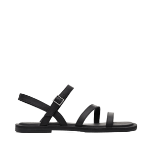 TOMS Shoes Kira Black Leather Strappy Sandal