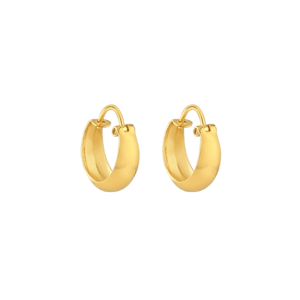 Umara Jewellery 22 Karat Gold Bold Hoops