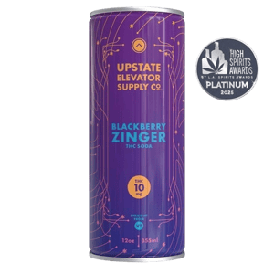 Upstate Elevator 10mg THC Blackberry Zinger Soda