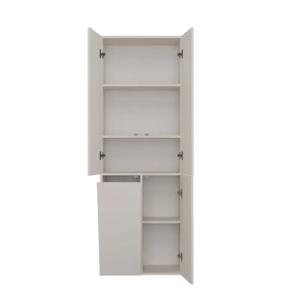 Veneti Badezimmerschrank 60 cm mit W&auml;schekorb ATSO 5 - Kaschmir