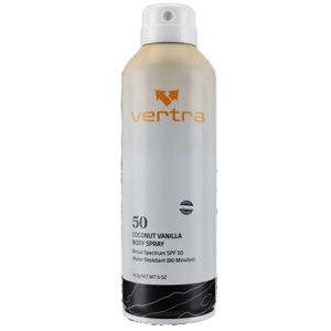 Vertra Coconut Vanilla Sunscreen Body Spray SPF 50