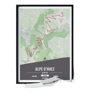 Wall of Fame Alpe d'Huez - Affiche cyclisme personnalisable