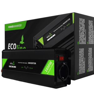 Wetona EcoLine Onduleur 24V vers 230V &ndash; 1000W Onde Sinuso&iuml;dale Modifi&eacute;e