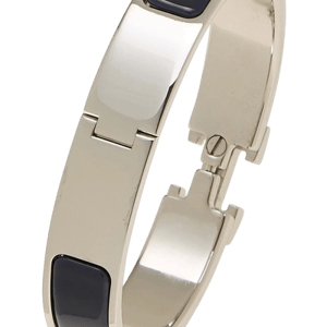 What Goes Around Comes Around Herm&egrave;s Navy Clic Clac H Narrow