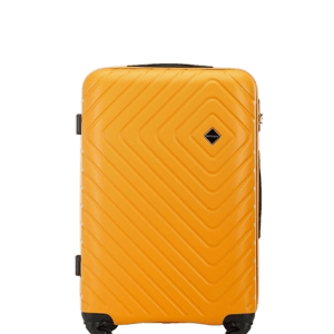WITTCHEN Mittelgro&szlig;er Koffer aus ABS mit geometrischer Pr&auml;gung orange