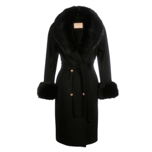 Wolf and Badger 'Marlene' Cashmere & Wool Coat