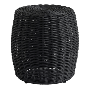 Merin Round Twisted All Weather Wicker Outdoor Side Table