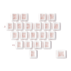 XVX Keyboard XVX Crazed Heart Ceramic Keycap Set