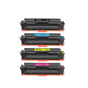 Compatible HP 206A Toner Cartridges 4-Pack Set