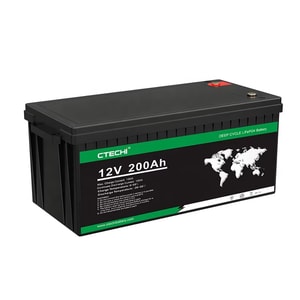 CTECHI 12V 24V 50Ah 100Ah 200Ah 400Ah Lithium Iron Phosphate Battery