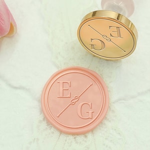 True Love Knot Wedding Custom Wax Seal Stamp with Double Initials