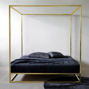 XAM ASHABRASS BALDAQUIN - Brass Canopy Bed
