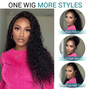 Water Wave Invisi Strap Snug Fit 360 Transparent Lace Frontal Bleached Knots Pre Cut Lace Wig